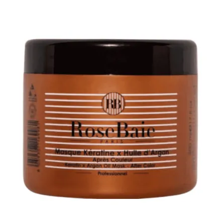 RoseBaie Masque Kératine x Huile d'Argan Après Couleur - 500ml | روزباي ماسك كيراتين بزيت أركان - 500مل