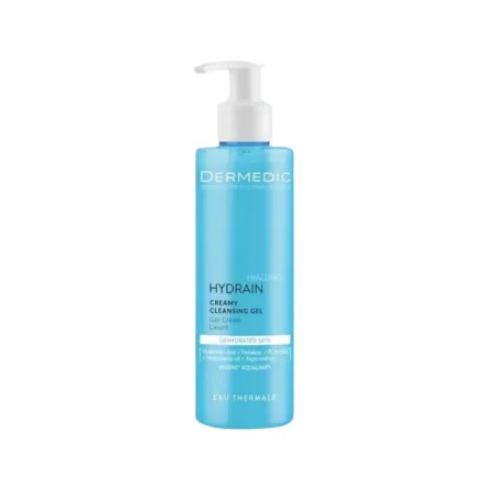 DERMEDIC Hydrain Hialuro Creamy Cleansing Gel - 200ml | ديرمديك غسول جل للبشرة الجافة و الحساسة - 200 مل