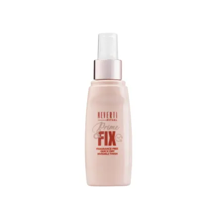 NEVERTI Make Up Prime and Fix Spray - 100ml | نيفرتي بخاخ تثبيت المكياج و برايمر- 100 مل - 100مل