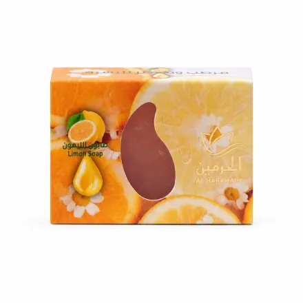 Alharamain Limon Soap -110g | الحرمين صابونة للوجه والجسم بالليمون - 110 غ