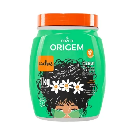 nazca Origem Creme de Pentear 2 em 1 Cachos -1Kg | نازكا كريم تصفيف 2 في 1 للشعر الكيرلي - 1 كغ