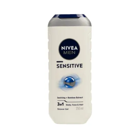 Nivea Men Sensitive Shower Gel - 250 ml | نيفيا شاور جل للرجال للبشرة الحساسة – 250 مل