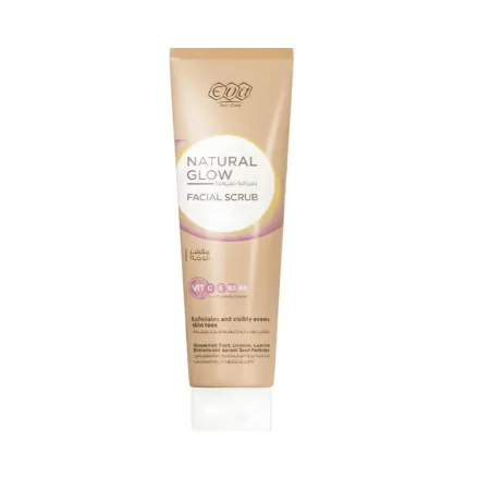 Eva Skin Care Natural Glow Facial Scrub - 100ml | ايفا مقشر وجه انتعاش طبيعي - 100مل