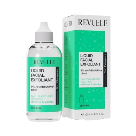 Revuele Liquid Facial Exfoliant 9% For Oily Skin - 125ml | ريفويل تونر مقشر بالأحماض 9% للبشرة الدهنية - 125 مل