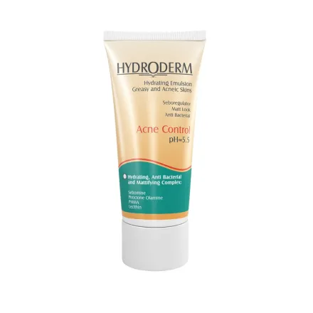 HYDRODERM Hydrating Emulsion Greasy And Acneic Skin - 40ml | هيدروديرم – مستحلب مرطّب للبشرة الدهنية والمعرّضة لحبّ الشباب – 40 مل