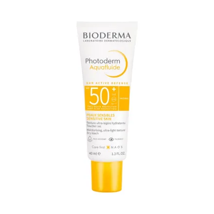 BIODERMA Photoderm Aquafluide Invisible SPF50+ | بيوديرما فوتوديرم أكوافلويد واقي شمس غير مرئي بعامل حماية SPF 50+