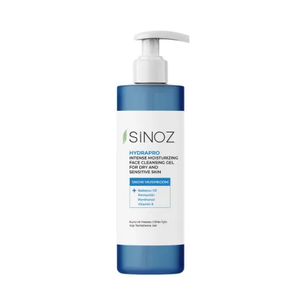 Sinoz Hydrapro Intense Moisturizing Face Cleansing Gel - 400ml | سينوز هيدرا برو جل غسول الوجه المرطب المكثف – 400 مل