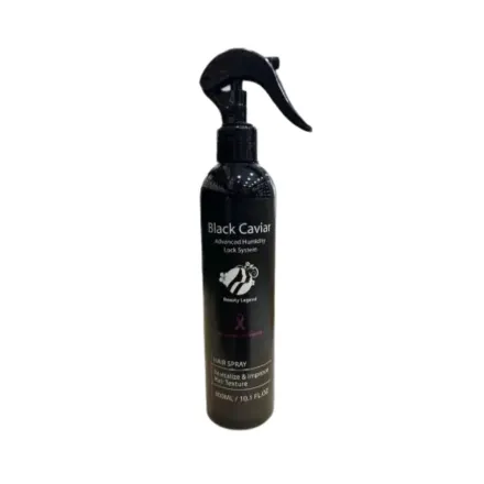 Top Beauty Legend Black Caviar Hair Spray Revitalize & Improve Hair Texture - 300ml | اسطورة الجمال بخاخ تثبيت الشعر بمستخلص الكافيار - 300 مل