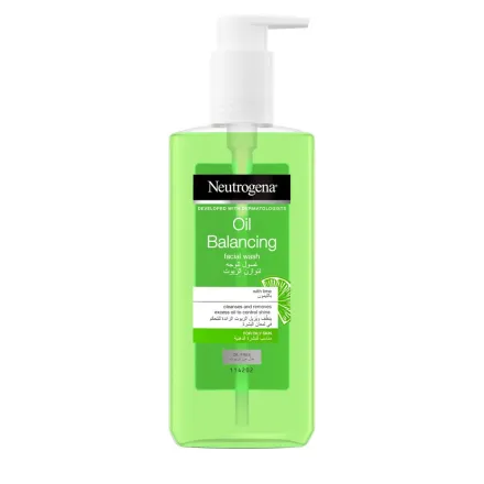 Neutrogena Oil Balancing Facial Wash with Lime - 150ml | نيتروجينا غسول للوجه للبشرة الدهنية - 150 مل