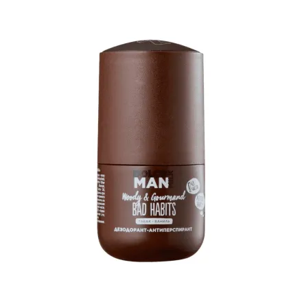 DOLCE MILK Man Woody & Gourmand Bad Habits - 50ml | دولتشي ميلك مزيل تعرق رول للرجال باد هابيتس - 50 مل