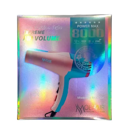 MOEHAIR Extraeme Pro Air Volume Power Max 8000 |موهير إكستريم برو – جهاز هواء احترافي لزيادة كثافة وحجم الشعر بقوة ماكس 8000