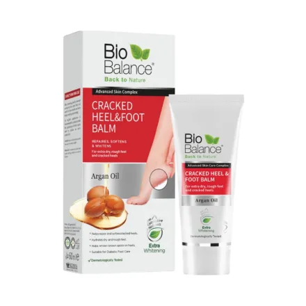 Bio Balance Argan Oil Cracked Heel & Foot Balm - 60ml | بايو بالانس كريم القدم لعلاج تشقق الكعوب بزيت الأرغان - 60 مل
