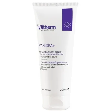 ivatherm Ivahidra + Emollient Body Cream For Dry Skin - 200ml | ايفاثيرم كريم مرطب ايفاهايدرا للجسم.مناسب للبشرة الحساسة و المعرضة اكزيما - 200 مل