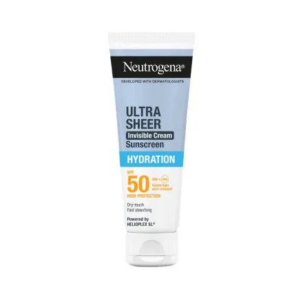 Neutrogena Ultra Sheer Invisible Cream Sunscreen Hydration SPF 50 - 50ml | نيتروجينا كريم واقي شمس غير مرئي - 50مل