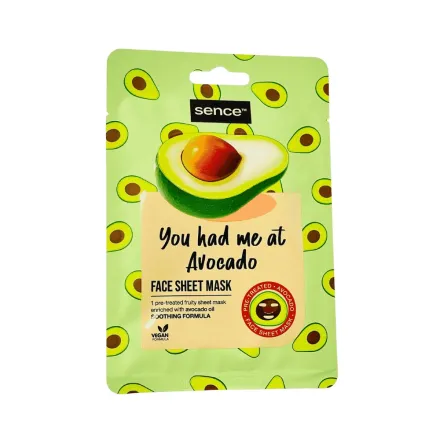 Sence Beauty You Had Me At Avocado Face Sheet Mask - 20ml | سينس بيوتي ماسك ورقي للوجه - 20 مل