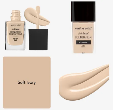wet n wild PHOTO FOCUS MATTE FOUNDATION - 30ml | ويت ان وايلد كريم أساس مات - 30 مل