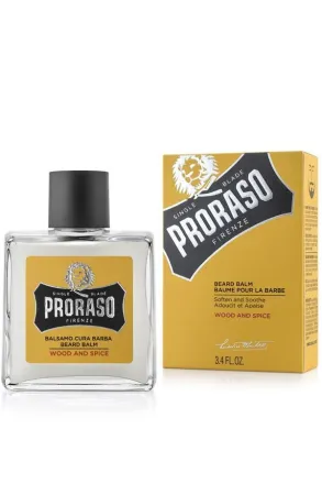 PRORASO Balsamo Cura Barba Wood and Spice - 100ml | بروراسو بلسم لحية وود آند سبايس - 100مل