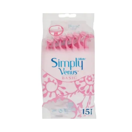 Gillette Simply Venus Basic 2-Blade Disposable Razors - 5ct | جيليت فينوس شفرات حلاقة للنساء - 5 قطع