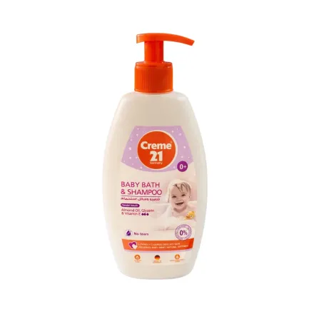 Creme21 Germany Baby Bath & Shampoo - 500ml | شامبو وحمام للأطفال كريم 21 – 500 مل