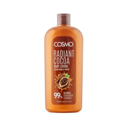 COSMO Radiant Cocoa Body Lotion 99% Natural - 750ml | كوزمو لوشن للجسم بزبدة الكاكاو - 750 مل