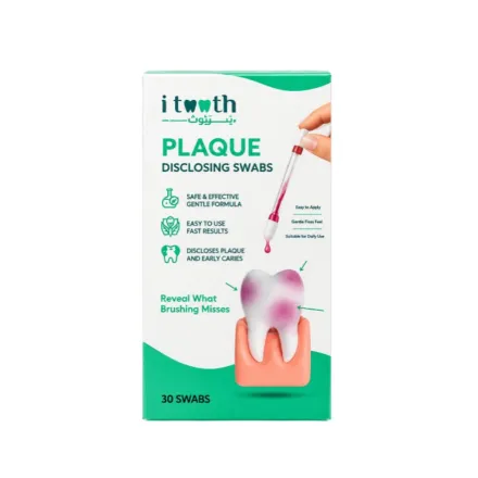i tooth Plaque Disclosing Swabs - 30 Swabs | اي توث مسحات كاشفة للبلاك - 30