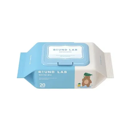 ROUND LAB Baby Mild Wet Wipes 20 sheets | راوند لاب مناديل مبللة لطيفة للأطفال - 20 ورقة