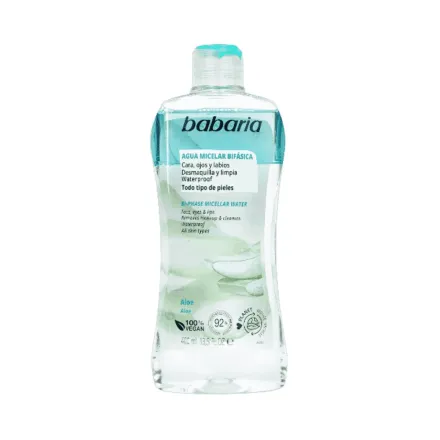 BABARIA Bi-Phase Micellar Water - 400ml | باباريا مزيل مكياج ثنائي الطور - 400 مل