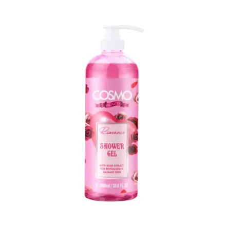 COSMO Romance Shower Gel with Rose Extract - 1000ml | كوزمو جل استحمام بخلاصة الورد - 1000 مل