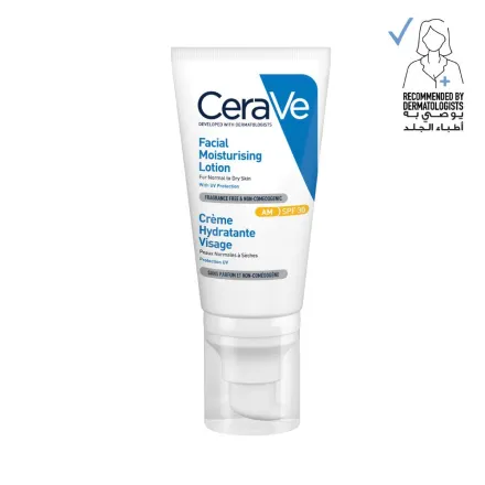 Cerave AM Facial Moisturizing Lotion SPF 30 with Hyaluronic Acid - 52ml | سيرافي مرطب نهاري مع عامل حماية من الشمس - 52 مل