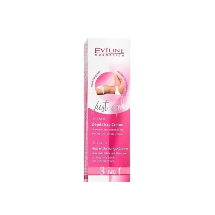 Eveline Ultra Mild Depilatory Cream 3 In 1 For Senstive Area - 125ml | ايفلين كريم لإزالة الشعر مناسب للمناطق الحساسه - 125 مل