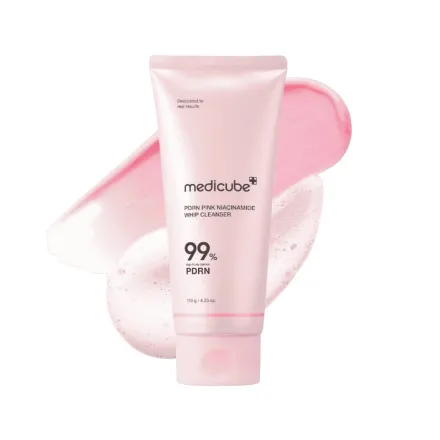 Medicube PDRN Pink Niacinamide Whip Cleanser - 120g | ميدي كيوب غسول بالنياسيناميد لتنظيف البشرة - 120 غرام