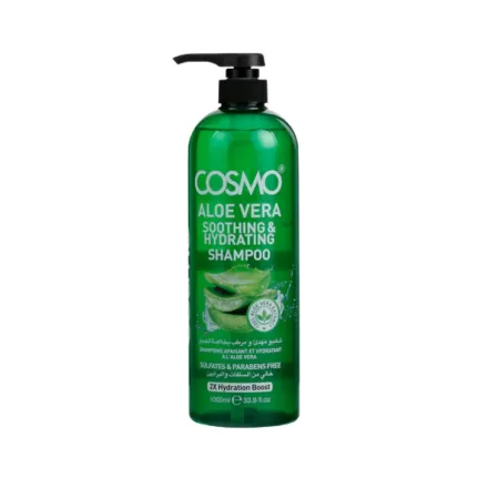 COSMO aloevera soothing & hydrating shampoo - 1000ml | كوزمو شامبو بالصبار - 1000 مل