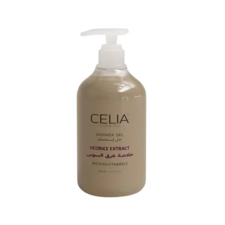CELIA Shower Gel Licorice Extract - 500ml | سيليا جل استحمام بمستخلص عرق السوس - 500 مل