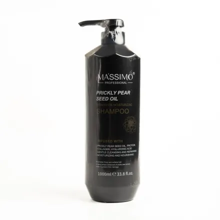 MASSIMO Prickly Pear Seed Oil Hair Repairing& Moisturizing Shampoo - 1000ml |ماسيمو شامبو بزيت بذور التين الشوكي لإصلاح وترطيب الشعر – 1000 مل