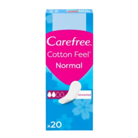 Carefree Cotton Feel 20 | كير فري فوط نسائية يومية - 20 قطعة