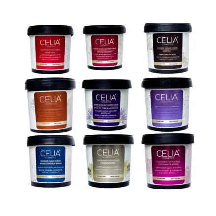 CELIA foaming sugar scrub with Moroccan indigo - 600g | سيليا مقشر السكر الرغوي للجسم - 600 غرام