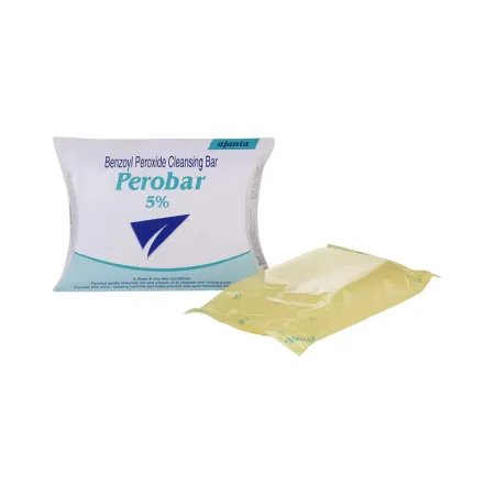 ajanta Perobar benzoyl peroxide 5% soap | اجانتا بيروبار صابون للوجه بيروكسيد البنزيل