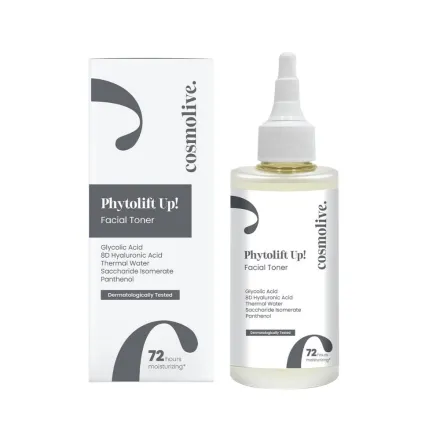 cosmolive Phytolift Up Facial Toner Glycolic Acid - 200ml | كوزمو لايف تونر بالجليكوليك اسيد - 200 مل