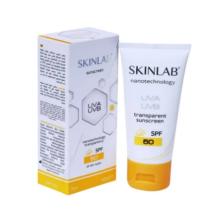 SKINLAB SPF 50 Sunscreen UVA UVB Transparent - 50ml | سكين لاب واقي شمس شفاف SPF 50 - 50مل
