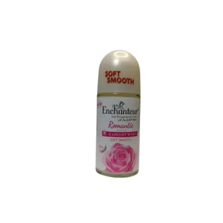 Enchanteur Radiant White Anti Perspirant Roll-On Romantic Soft Smooth - 50ml | انشانتر رول اون رومانتيك وايت - 50مل
