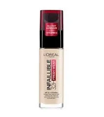 L’Oreal Infaillible 32H Fresh Wear Foundation - 30ML | لوريال كريم أساس ضد الماء لمدة 32 ساعة - 30 مل