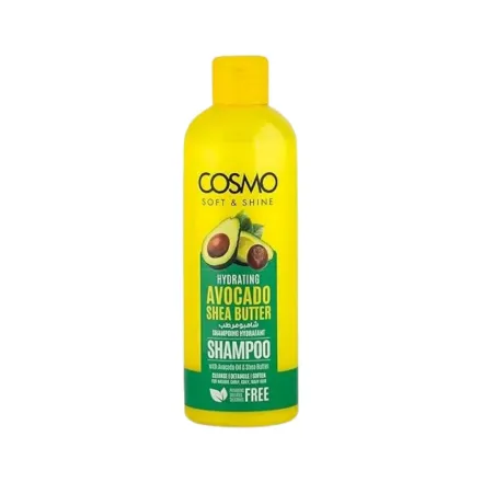 COSMO COSMETICS SHAMPOO AVOCADO & SHEA BUTTER SOF - 480ml | كوزمو كوزمتكس شامبو مرطب افوكادو وزبدة الشيا - 480مل