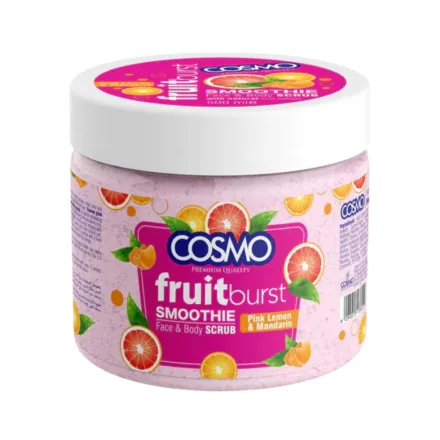 COSMO Smoothie Face & Body Scrub Pink Lemon & Mandarin - 500ml | كوزمو مقشر للجسم والوجه بالليمون - 500 مل