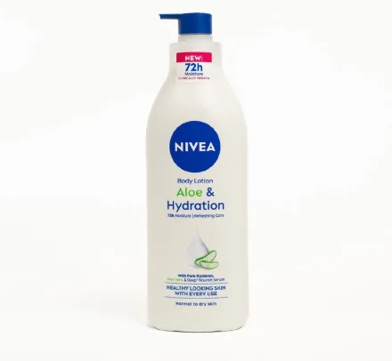 NIVEA Body Lotion for Normal to Dry Skin, Aloe & Hydration - 400ml | نيفيا لوشن للجسم للبشرة العادية إلى الجافة بالألوفيرا والترطيب – 400 مل