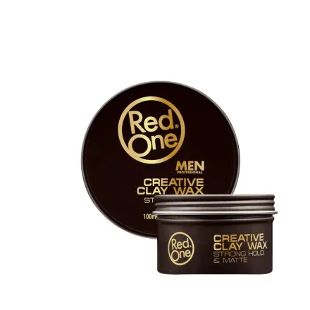 Red One Creative Clay Wax Tenue Forte Mat - 100ml | ريد ون شمع تثبيت الشعر للرجال- 100مل