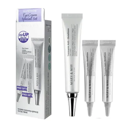 MARY&MAY Glutathione Eye Cream Special Set - 30g+24g| ماري اند ماي كريم العيون -30غرام+24غرام