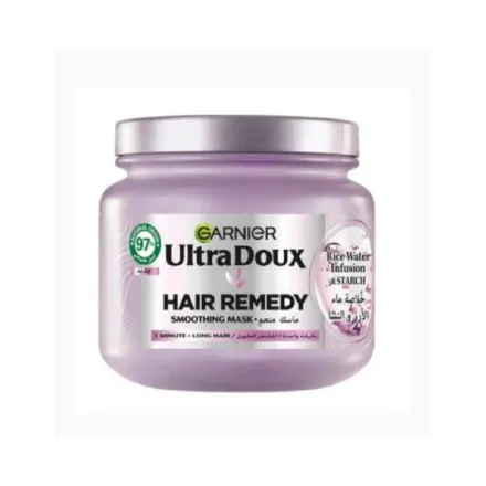 Garnier Ultra Doux Hair Remedy Rice Water Infusion & Starch - 340ml | غارنييه ألتر دو ماسك تنعيم للشعر - 340مل