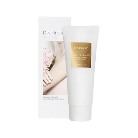 DearIrean Radiant Tone-Up Body Cream Neon Of Orange - 120ml | ديرارين كريم الجسم الموحد للون - 120 مل