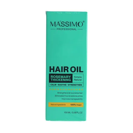 MASSIMO Hair Oil Rosemary Thickening - 100ml | ماسيمو زيت شعر إكليل الجبل - 100مل