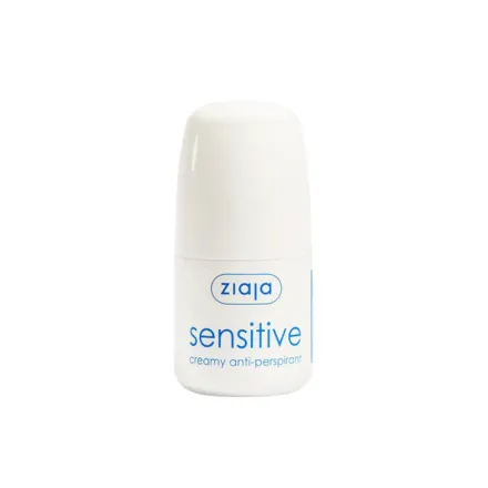 Ziaja Sensitive Creamy Roll-On Antiperspirant Deodorant for Women - 60ml | جايا مضاد تعرق للبشرة الحساسة - 60 مل